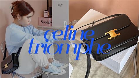 รีวิวกระเป๋า CELINE triomphe bag + วิธีแมทช์ยังไงให้ดูมีสไตล์